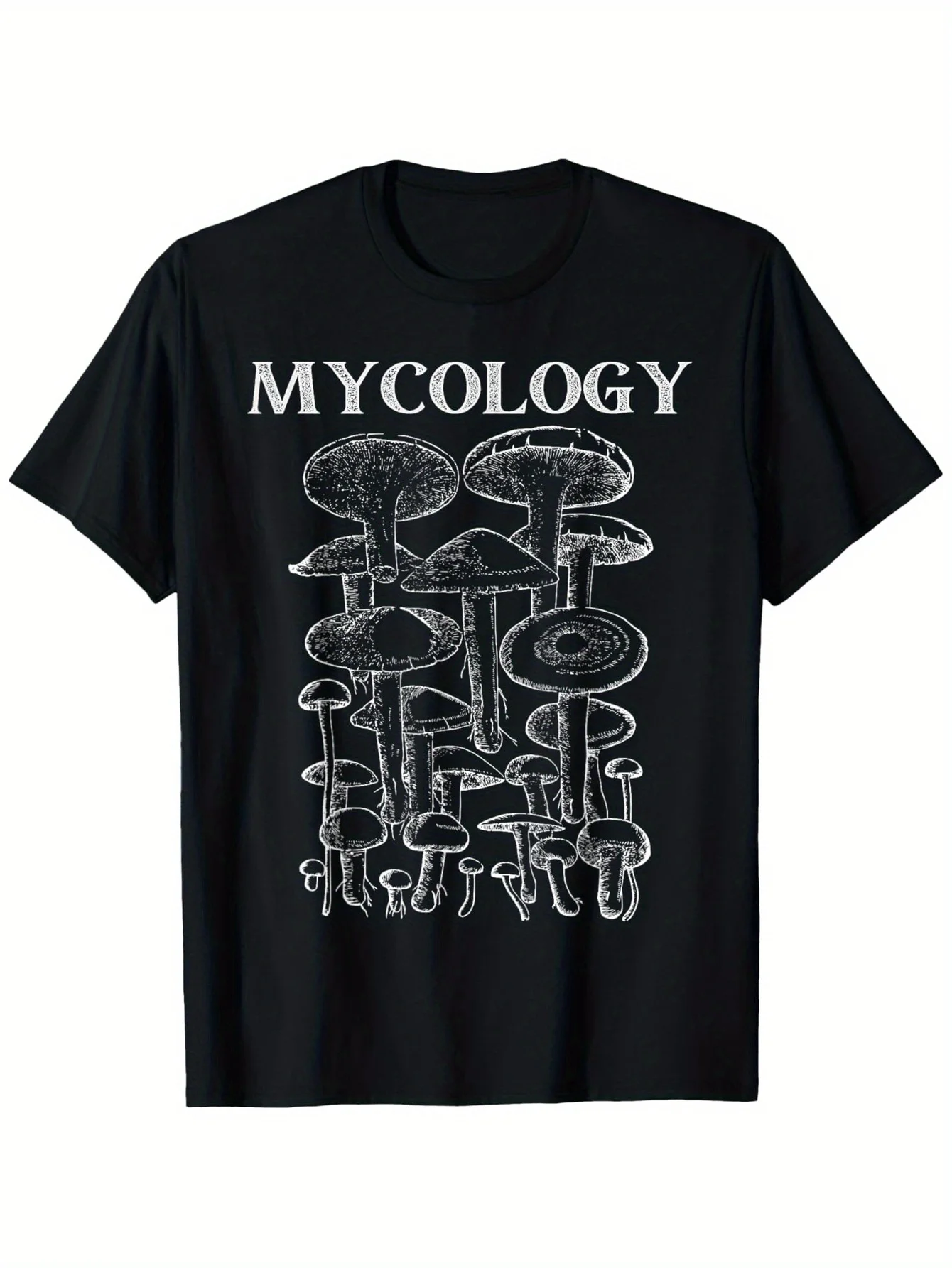 

Wild Mushrooms Goblincore Mycology Fungi T-Shirt 100% Cotton O-Neck Short Sleeve Summer Casual Mens T-shirt Streetwear