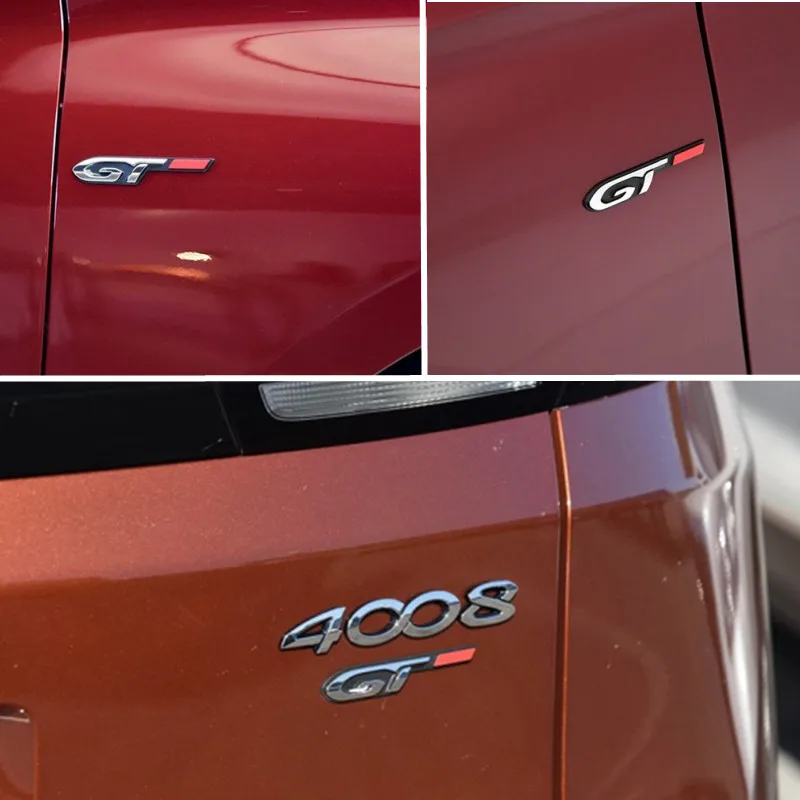 3D Metal GT Logo Letters Car Trunk GT Emblem Badge Decal For Kia Peugeot 508 5008 208 2008 308 3008 GT Line Sticker Accessories - Image 4