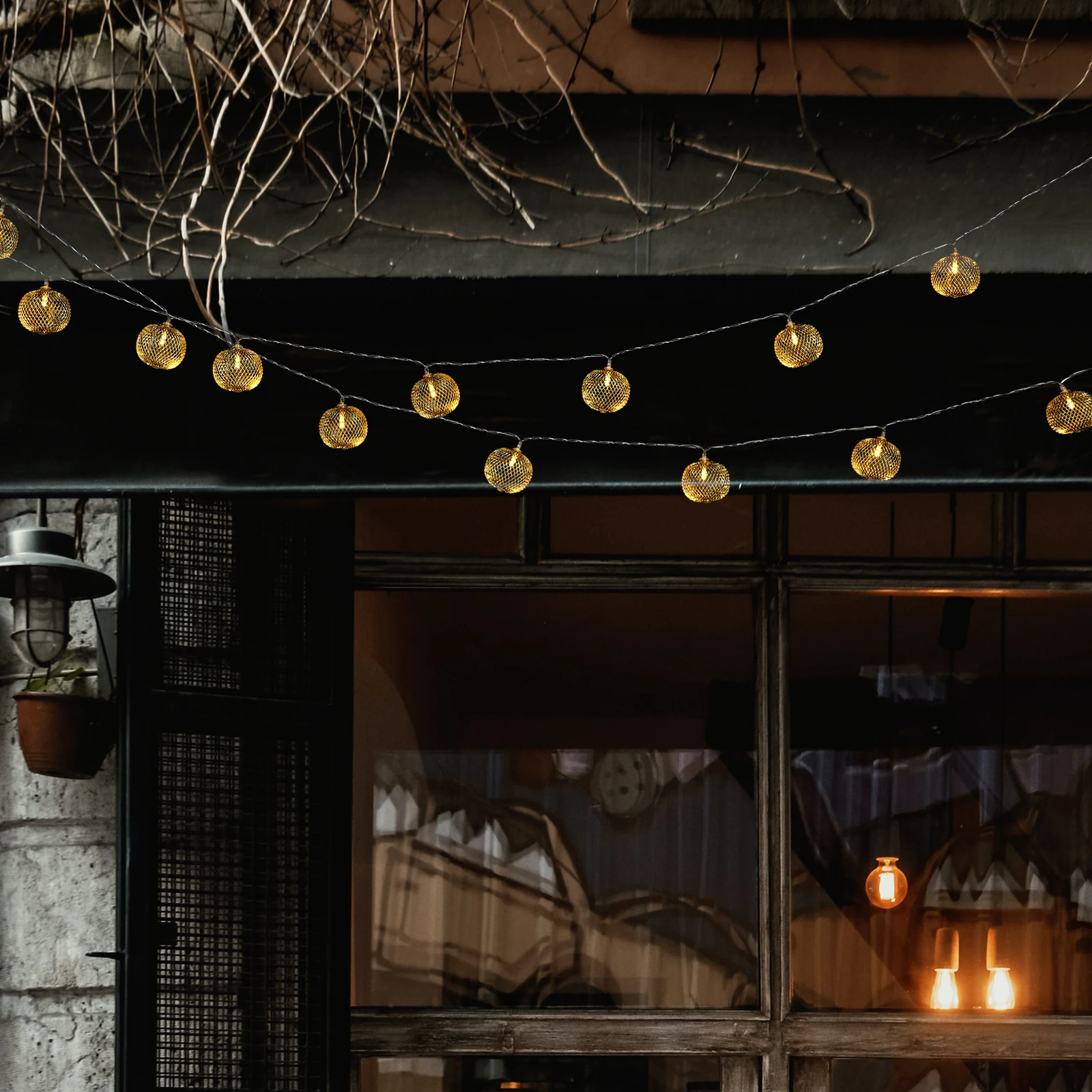 

Iron Wrought Ball Lantern String Christmas Decoration Decorative Lanterns for Indoors