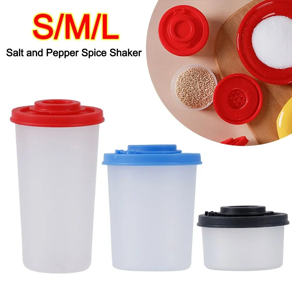 Durable Mini Salt and Pepper Spice Shaker Dustproof Plastic Seasoning Jar Insect-proof Seasoning Tools Kitchen