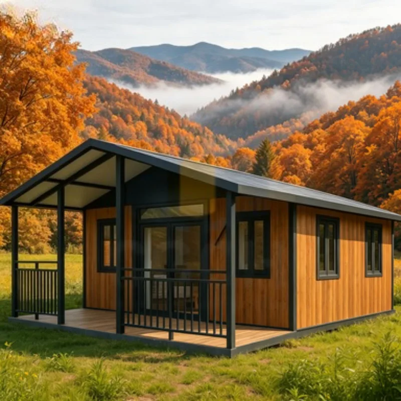 Mobile Office Container House 20ft Foldable Prefab Tiny Home Portable Modular Living Flat Pack Quick Assembly
