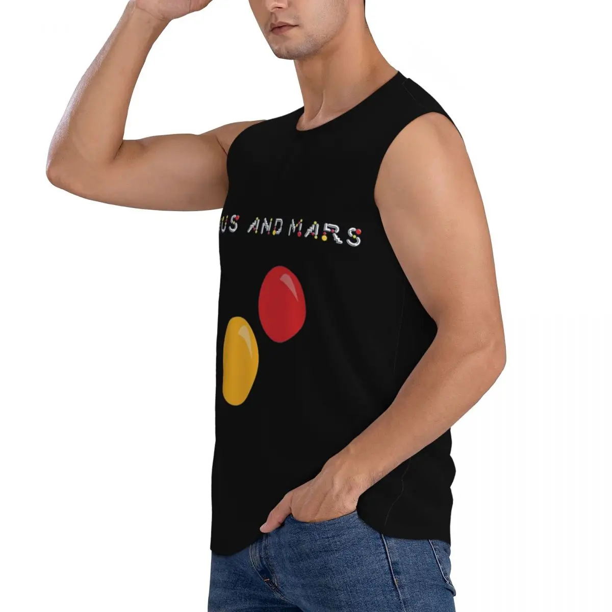 Venus And Mars Minimalist Album Cover Men Sleeveless Tank Tops Quick Dry Breathable Gym Fitness Running Summer Casual Sport Vest