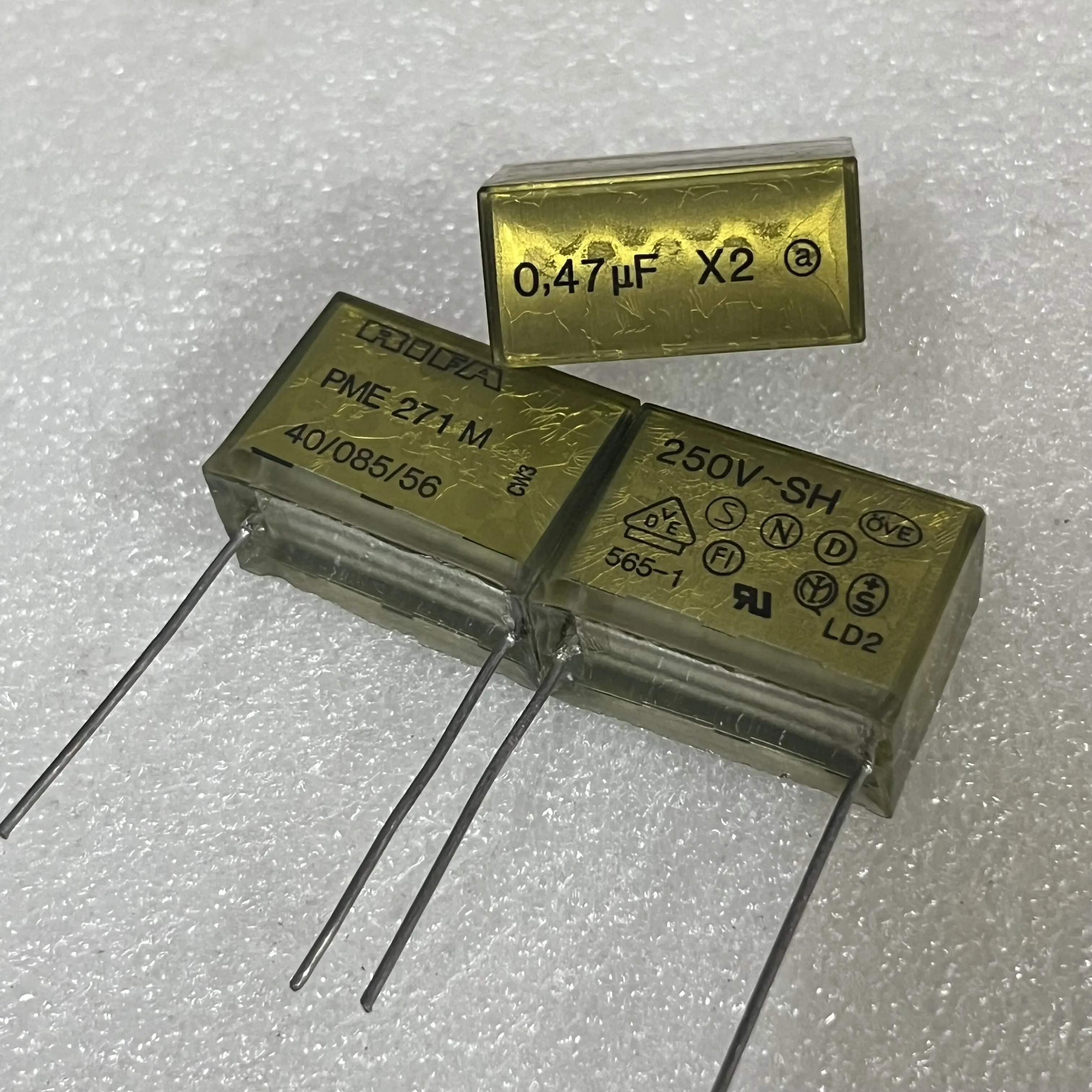 Brand new original RIFA PME271M series 0.47UF 250V AC-coupled audio cross-linked capacitor 30*21*15MM P27MM