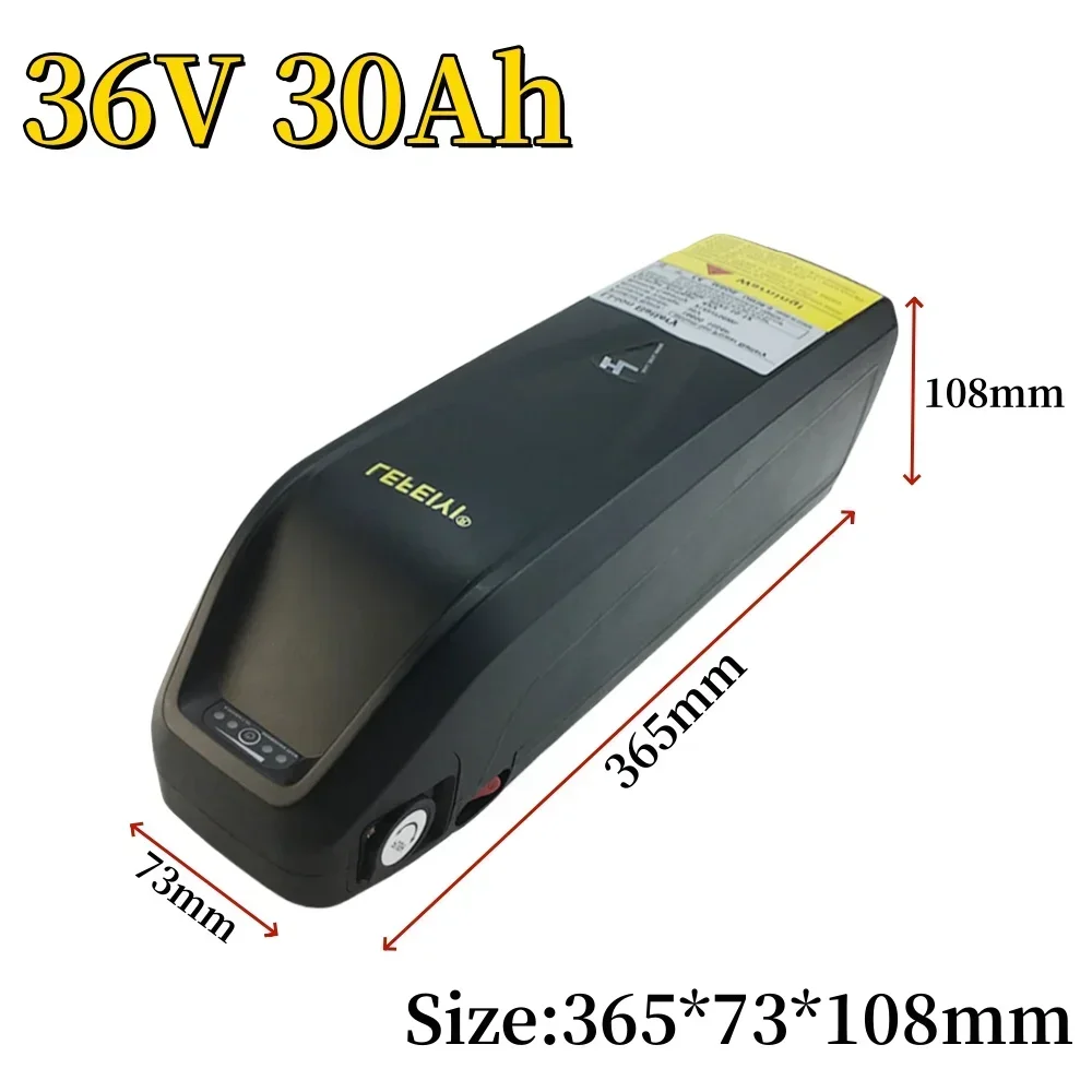 

36V 30Ah Hailong No.1 high-capacity BMS bicycle battery, durable and comes with a charger