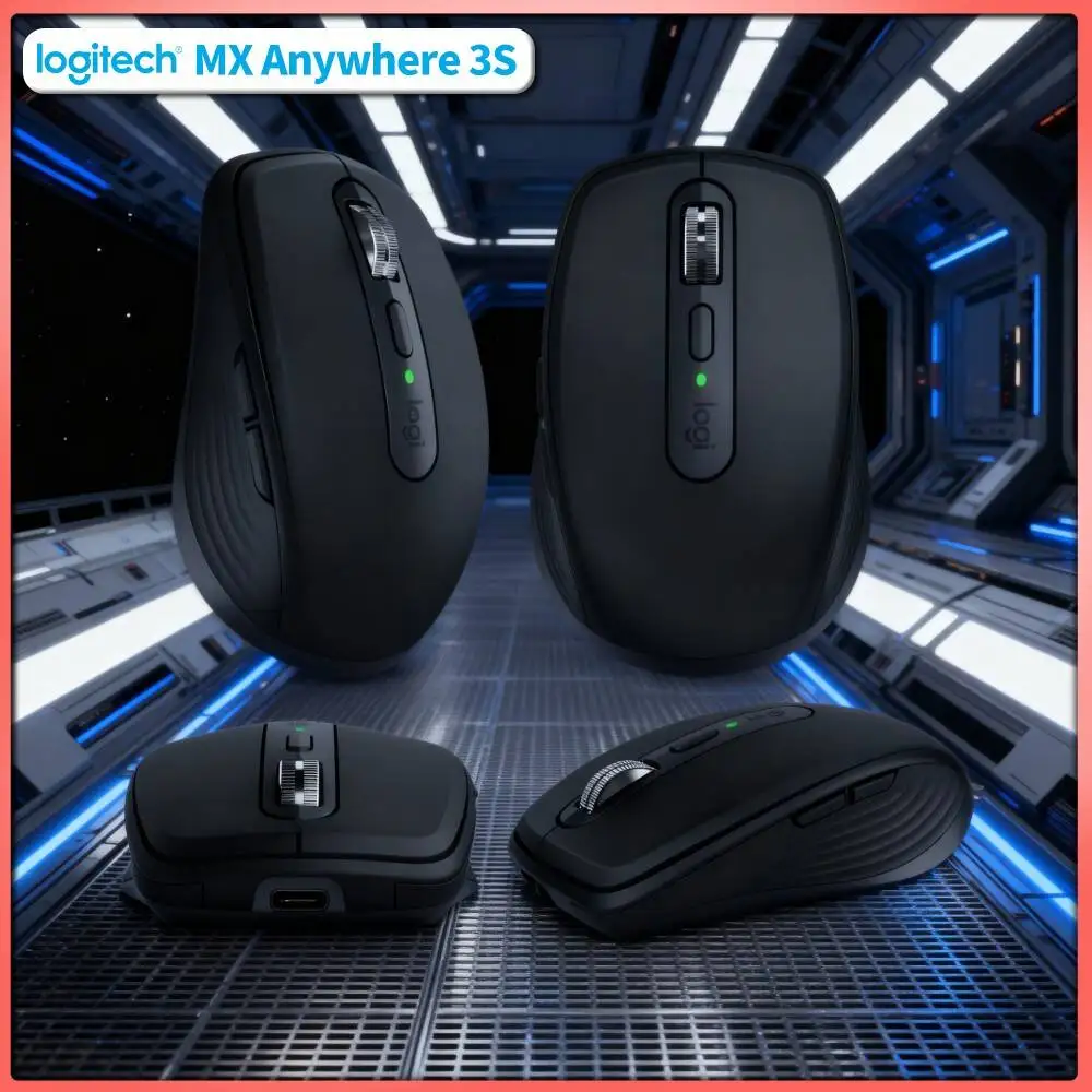 Top-Tier MX Anywhere 3S - 8K DPI Sensor, Multi-Device Sync, Silent Click, Perfect for Stationery Festival Back Office Room