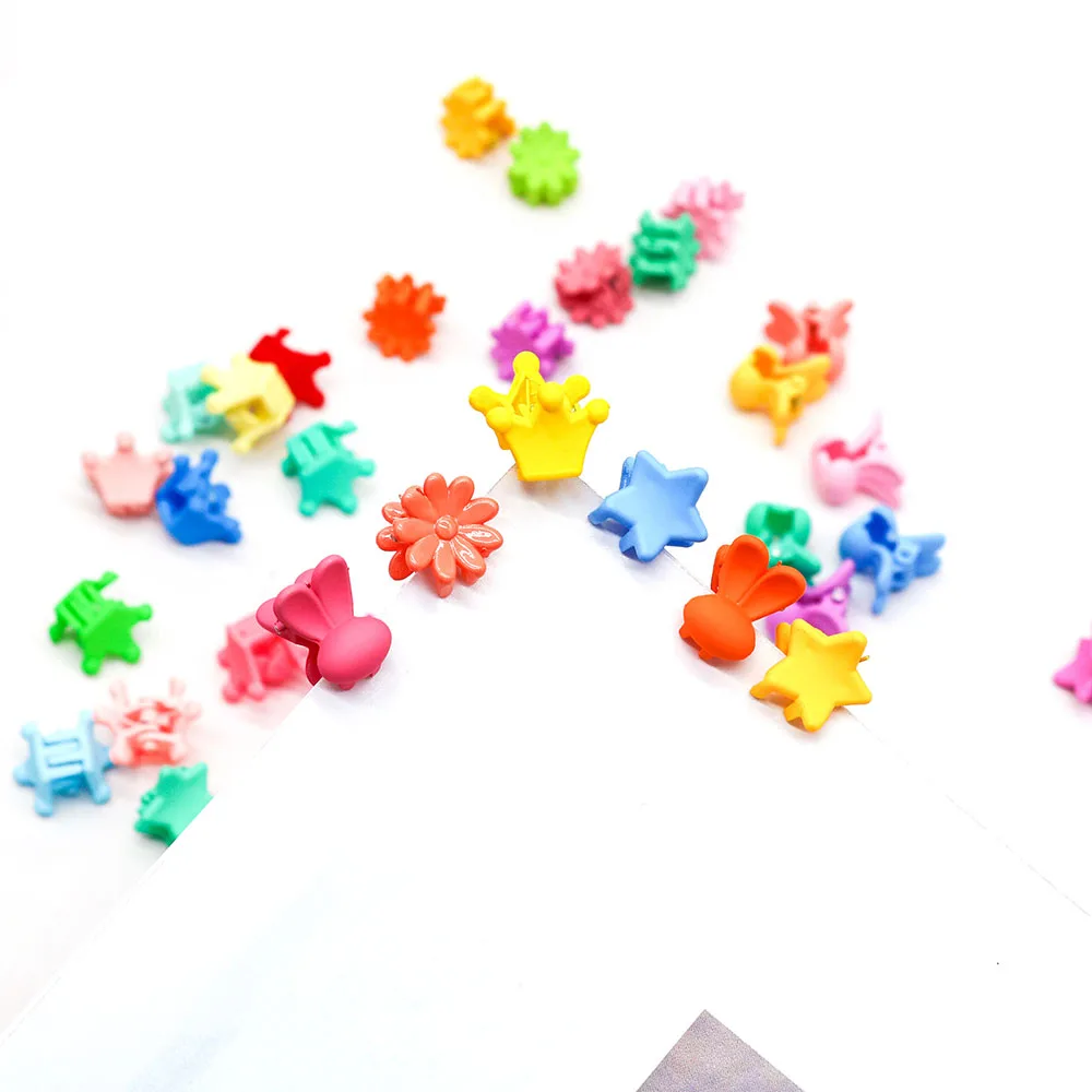 50PCS  Dog Hair Accessories Hair Clips for Small Dogs Colorful Cute Crown Hairpin for Dog Girls Pet Hair Grooming Dog Supplies