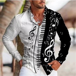 Electronic organ Hawaiian shirt music 3d printed shirt men's fashion shirt summer beach shirt extra large size xs-6xl