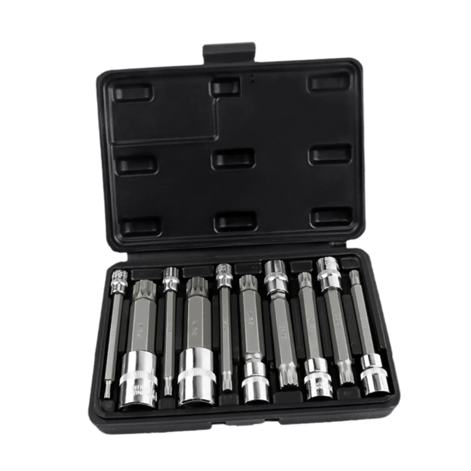 

Generic Spline Bit Socket Set M4-18 for Hard to Reach Areas Automobiles