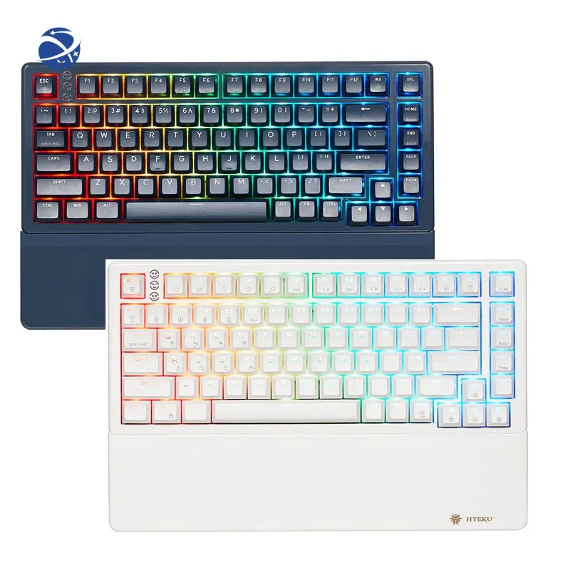 Hexgears Y2 Hot Swap RGB Backlit Bluetooth Wireless Gamer Keyboard PBT Keycap Red Switch Gaming Mechanical Keyboard For Desktop