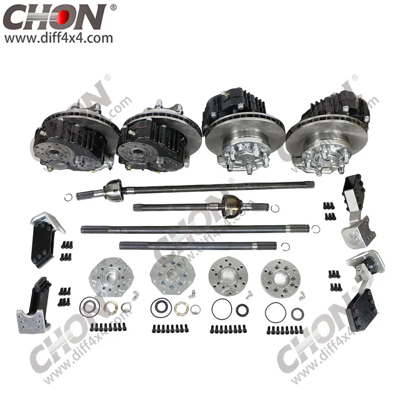 CHON 4X4 6X6 Any Car Model Front and Rear Portal Gear Lift Axle Drop Gear Set Configuration Conversion Kit