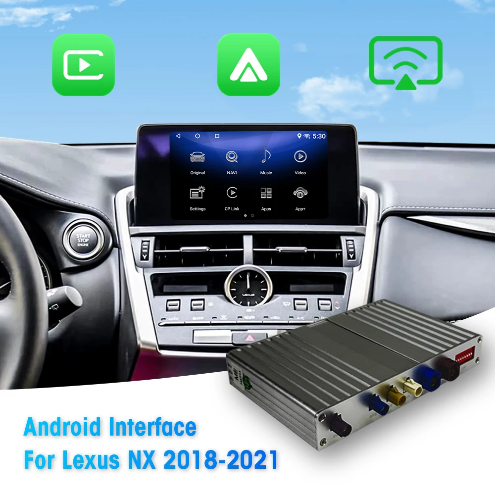 NewFor Lexus NX 2018-2021 Android Interface Module with Wireless Android Auto & CarPlay Qualcomm Binarytek