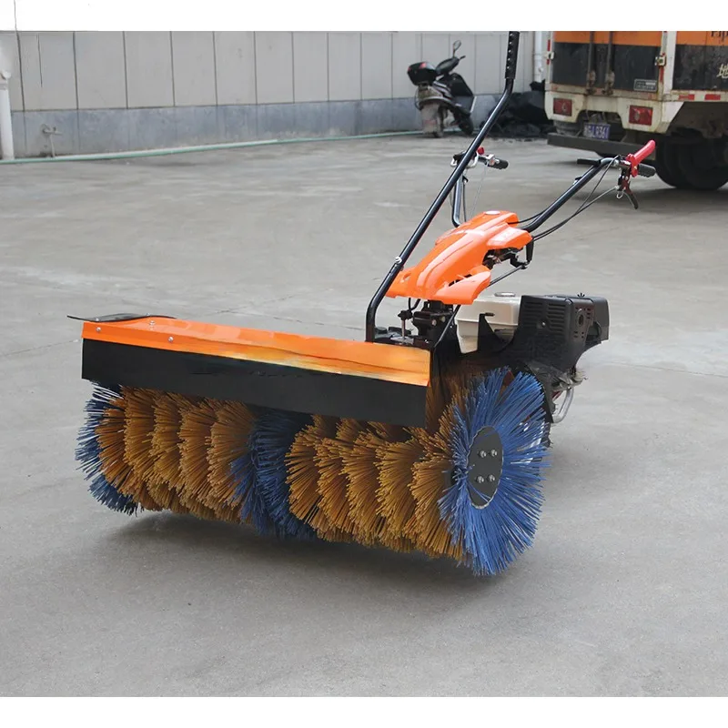 6.5 small brush snowplow hand-push type road snow clearing machine