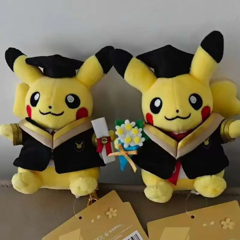 

Pokemon Center Genuine Plush Toy Doll Pendants We Graduated Series Pikachu Graduation Season Birthday GIft