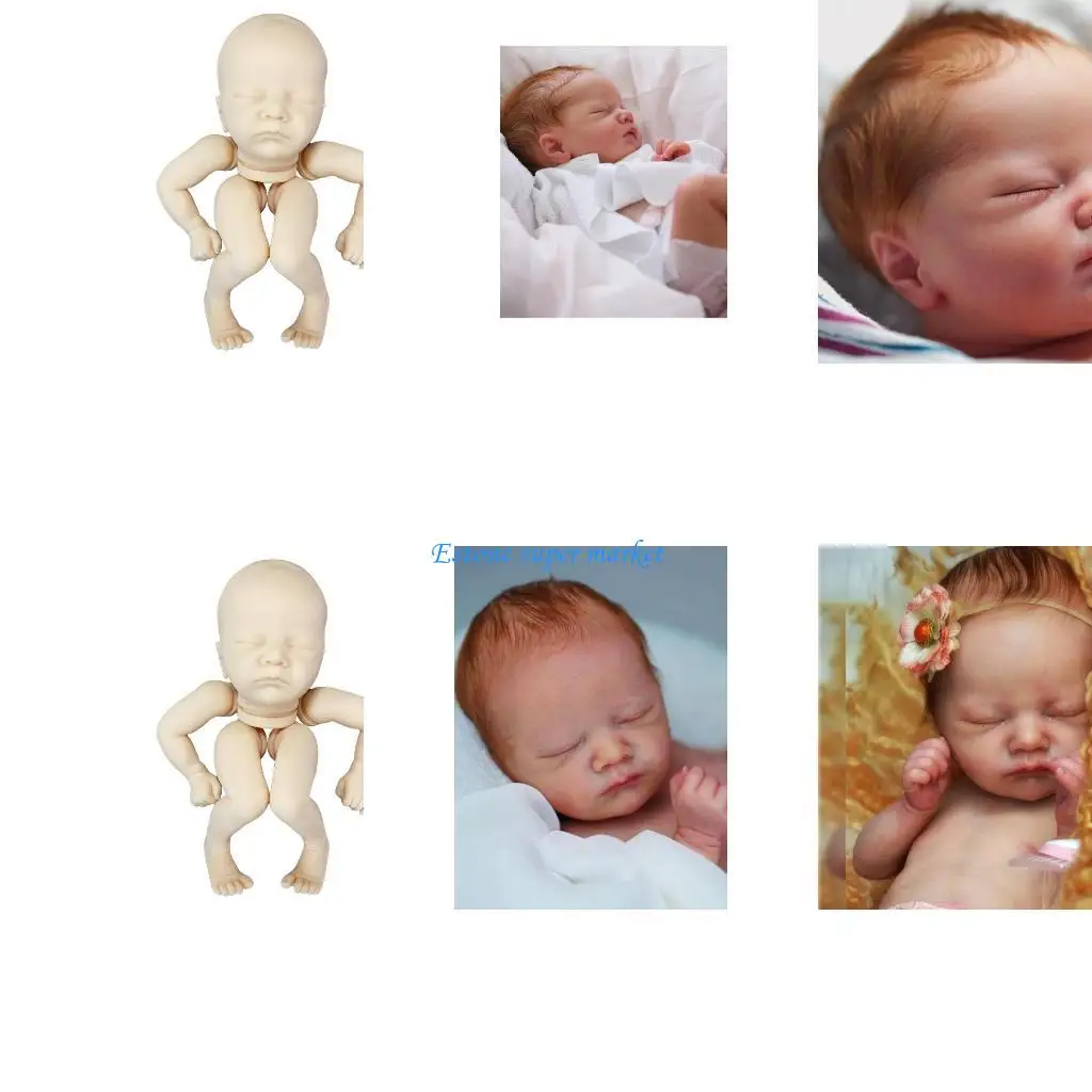 

090B 18in Assembly Realistic DIY Toy Crafts for Nursery Room Eyes Closed