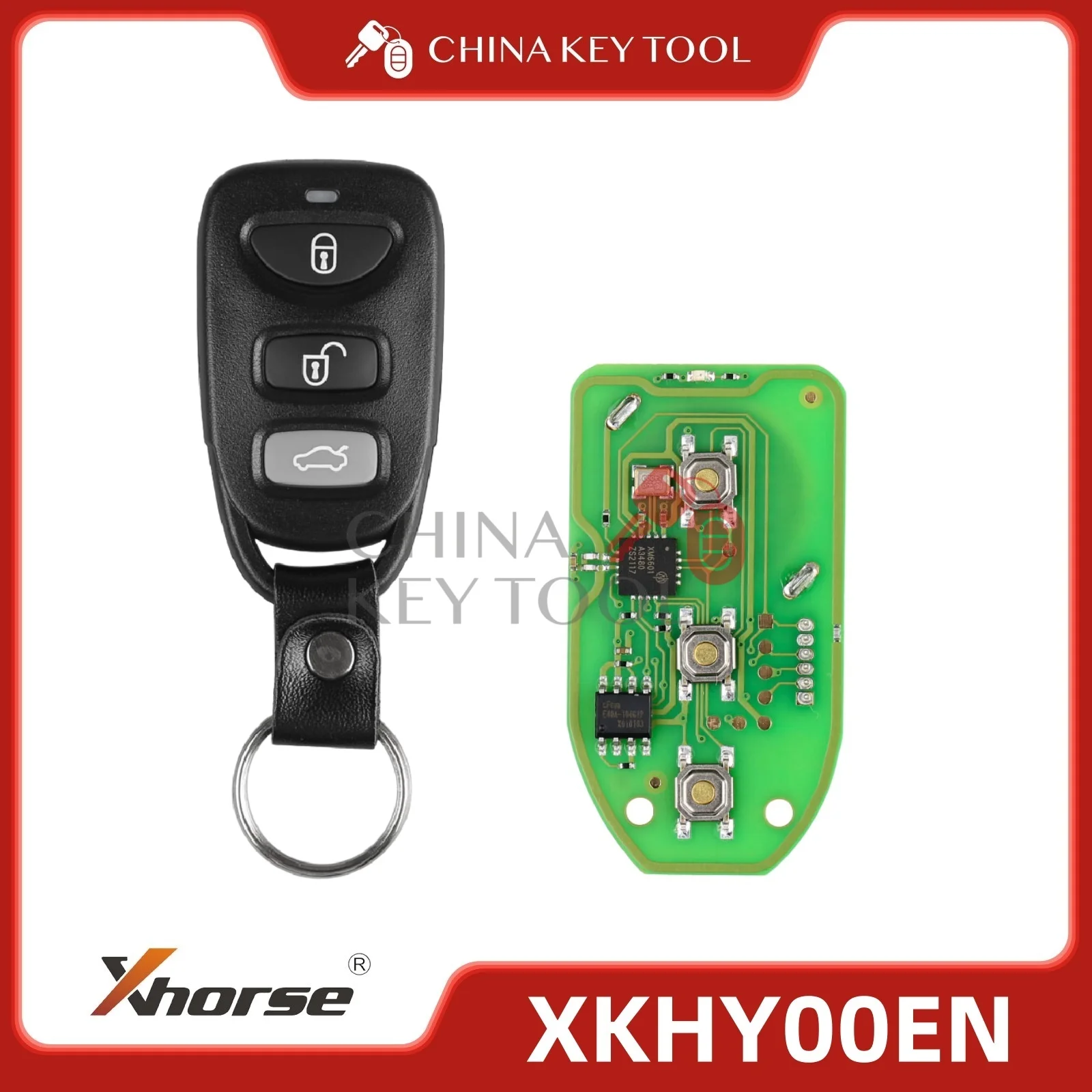 Xhorse XKHY00EN Wire Remote for Hyundai Style 3 Buttons