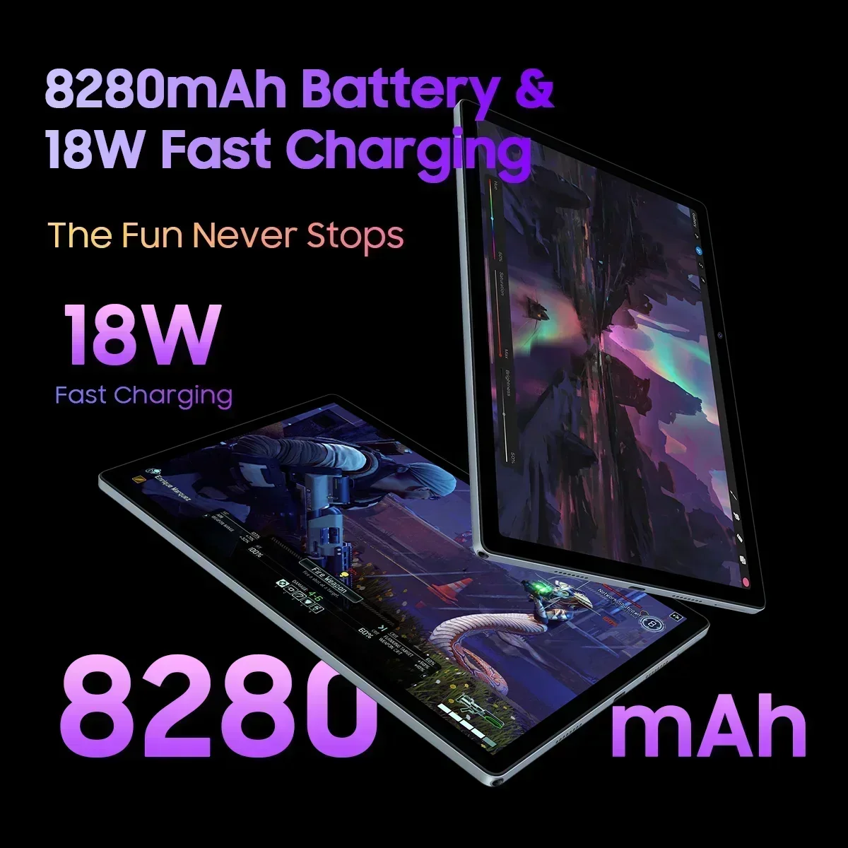 글로벌 버전 블랙뷰 탭 15 프로 태블릿 패드, 옥타 코어, 8GB, 256GB, 8280mAh 배터리, 10.5 인치 디스플레이, 13MP 카메라 태블릿 PC, 안드로이드