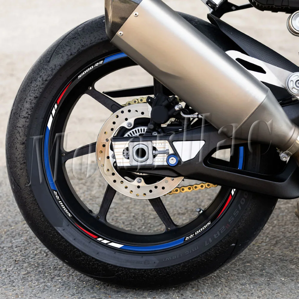 Motorcycle Wheel Sticker 17 Inch Motorrad Rim Stripe Decal Accessories For S 1000RR S 1000 RR s1000rr 2025 2024