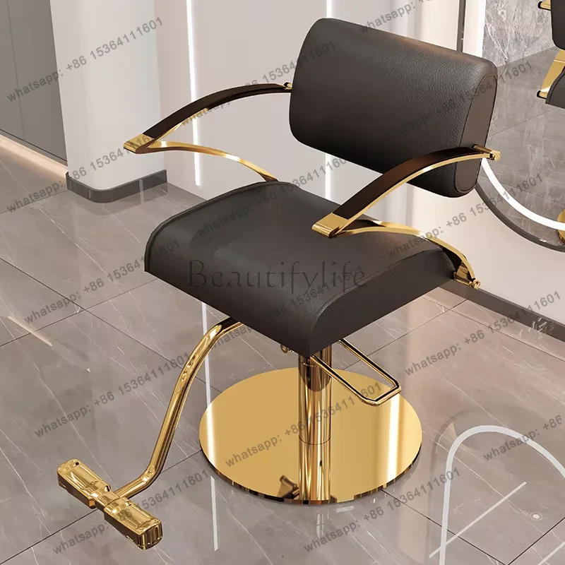 

Beauty Ergonomic Barber Chairs Nordic Modern Trendy Comfortable Salon Chair Simple Quality Sillon Barbero Salon Furniture