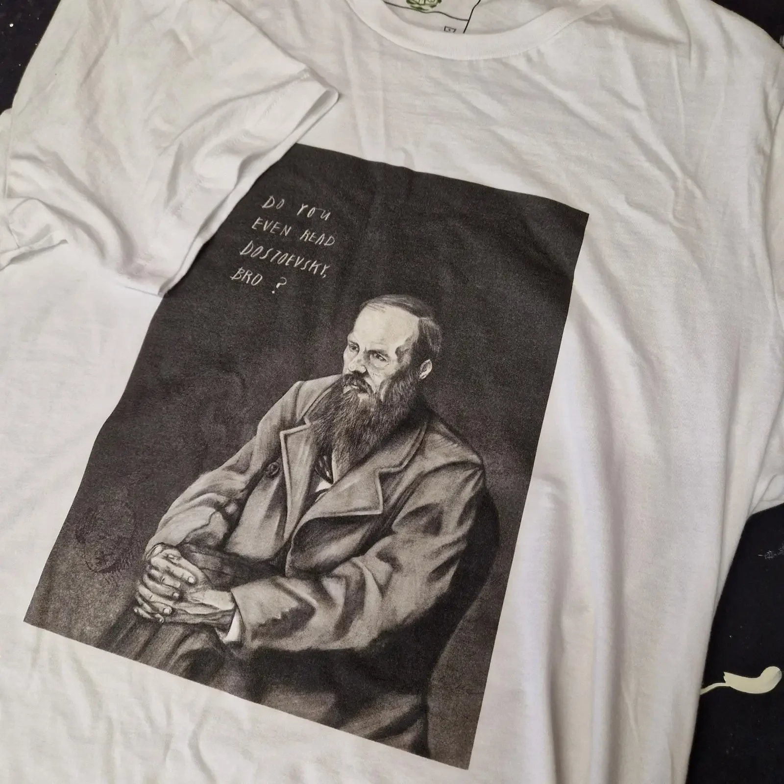 Dostoevsky T Shirt Literary Bookish Book Merch Fyodor  vintage Washed Breathable Soft Unisex homme Casual Versatile fashion