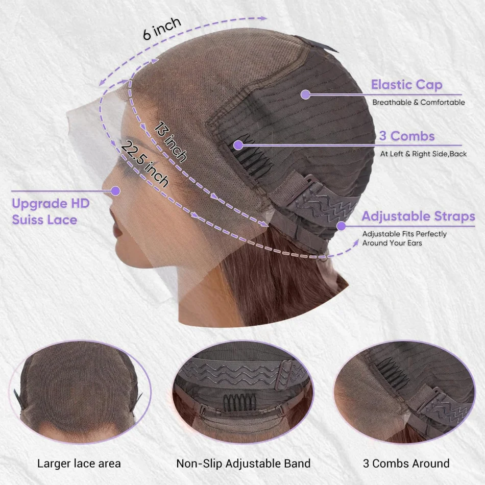 13X6 Hd الدانتيل الباروكة الأمامية P1B30 تسليط الضوء على خصلات الشعر المستعار الإنسان الملونة 427 موجة عميقة الدانتيل شعر مستعار أمامي قبل قطعها 13X4 البرازيلي 30 بوصة