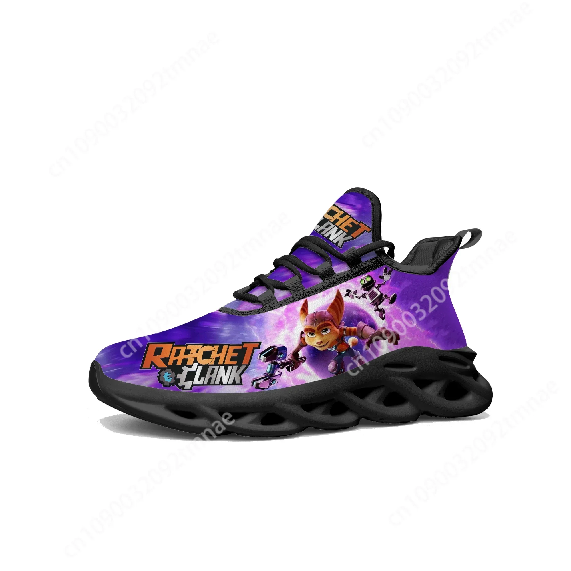 Ratchet & Clank Rift Apart Flats Sneakers Cartoon Game Mens Womens Sports Running Shoes High Custom Tailor Made Lace Up Shoes