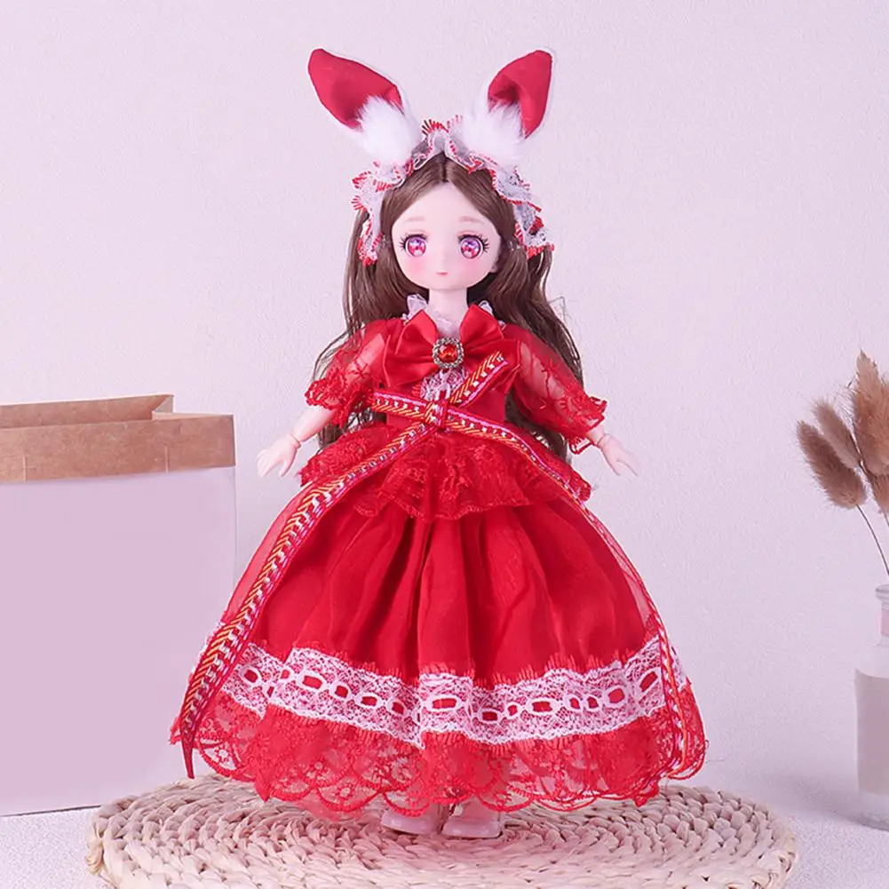 Giocattolo per bambola da collezione Posable Princess Lolita Dress Bjd Doll Toy Action Figure da collezione con vestiti Palla da 30 cm per ragazze