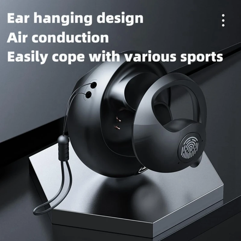 BNVN-Bluetooth otwarte słuchawki gamingowe IPX5 wodoodporne sportowe bezprzewodowe słuchawki Bluetooth z redukcją szumów dla Androida/IOS