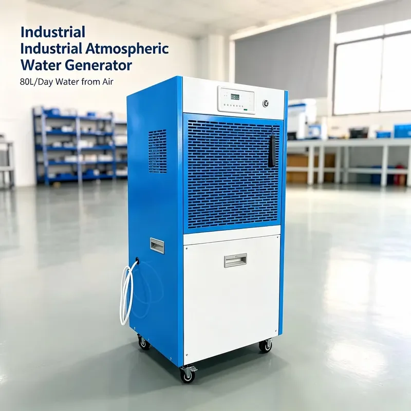 for Aqueous Solution Air Water Generator 80L Bottom Wheel Portable Electric Industrial Atmospheric Water Generator