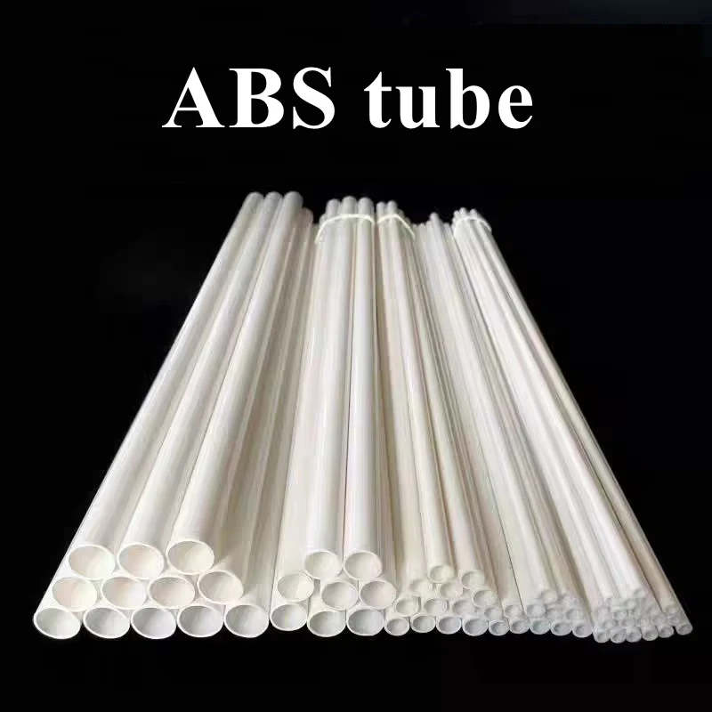 White ABS Round Plastic Tube 3-15mm OD L500mm Hollow Pipe DIY Bracket Machining Raw Material