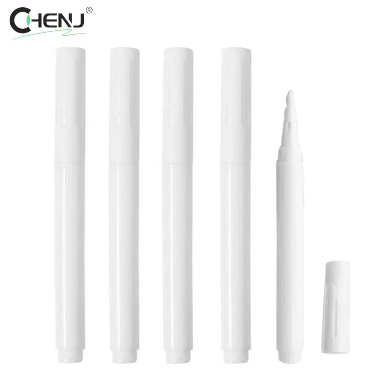 12cm White Liquid Chalk Marker Pen Used On Glass Windows Chalkboard Erasable Blackboard Pen Liquid Ink Pen Dust-Free Chalk