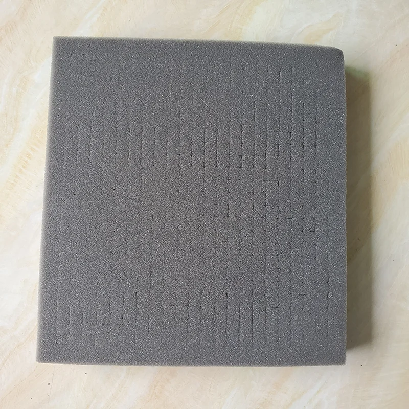 330*210*40 mm high resilience black pre-cut foam for protecting digital products