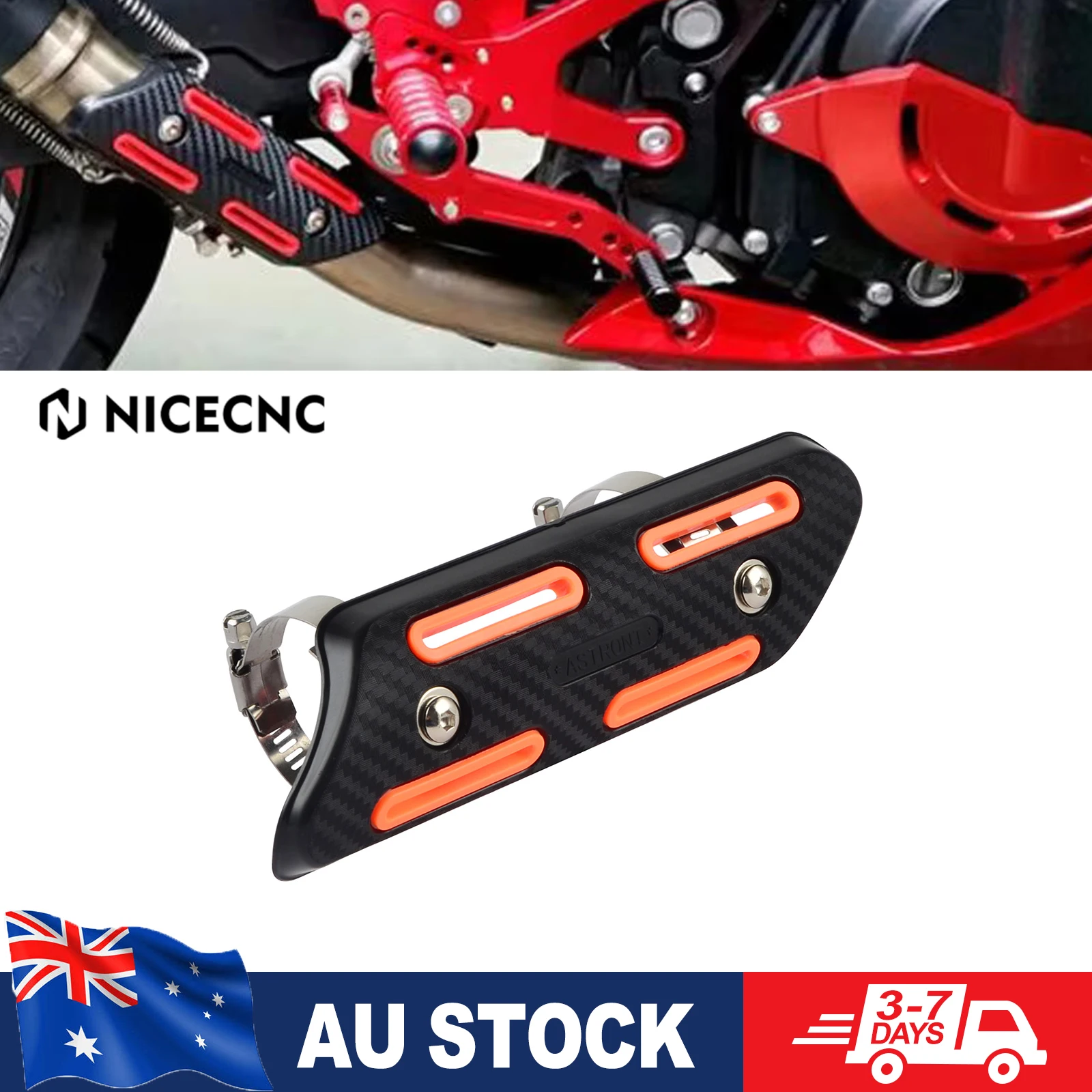ل KTM EXC 300 العادم الخمار الأنابيب الحرارة درع غطاء ل KTM EXC-F 350 SX 125 SXF 450 XC XCF XCW ل Husqvarna FE 450 FE 501