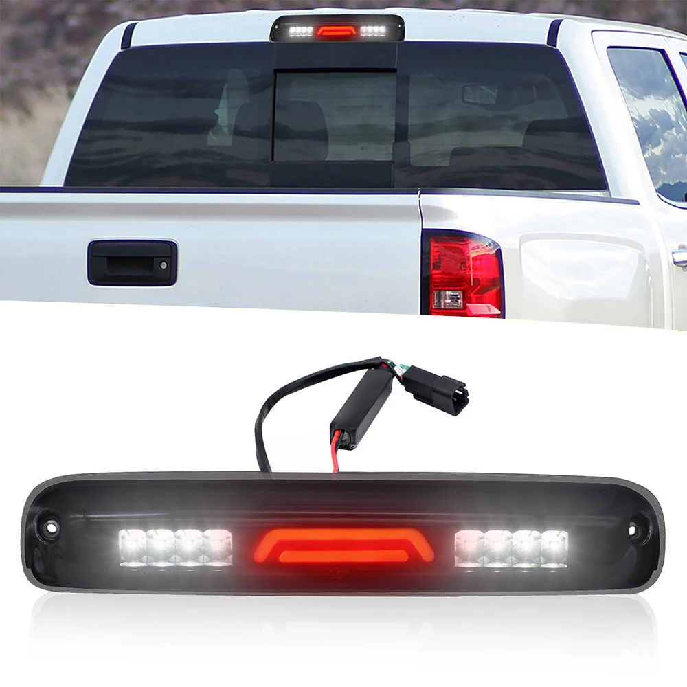 For Chevy Silverado GMC Sierra 1500 2500 3500 HD Classic1999-2007 High Mount Stop Tail Light LED Rear 3rd Third Brake Cargo Lamp
