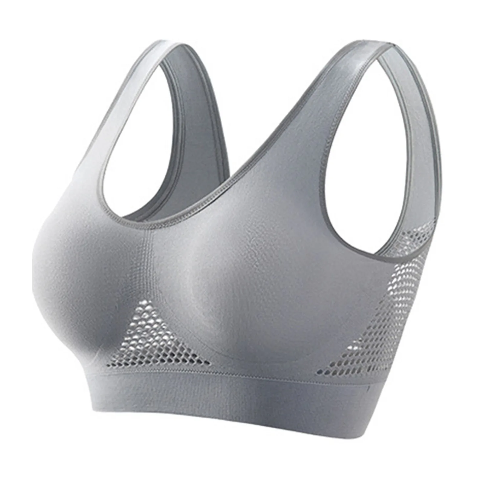 Basic Solid Color Tank Top for Women Casaul Sports Fitness Yoga Beauty Vest Without Steel Rims Prevent Sagging Slim Top