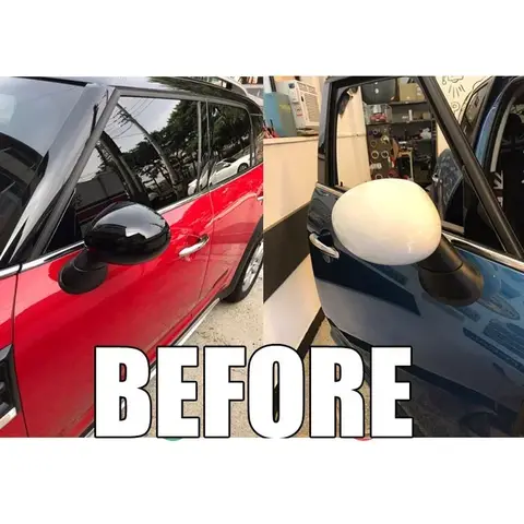 2PCS/SET For Mini Cooper F54 F55 F56 F57 F60 Before July 2019 Car Outside Rear View Mirror Covers Stickers Car Accessories 6 best sales mini cooper mirror - №4