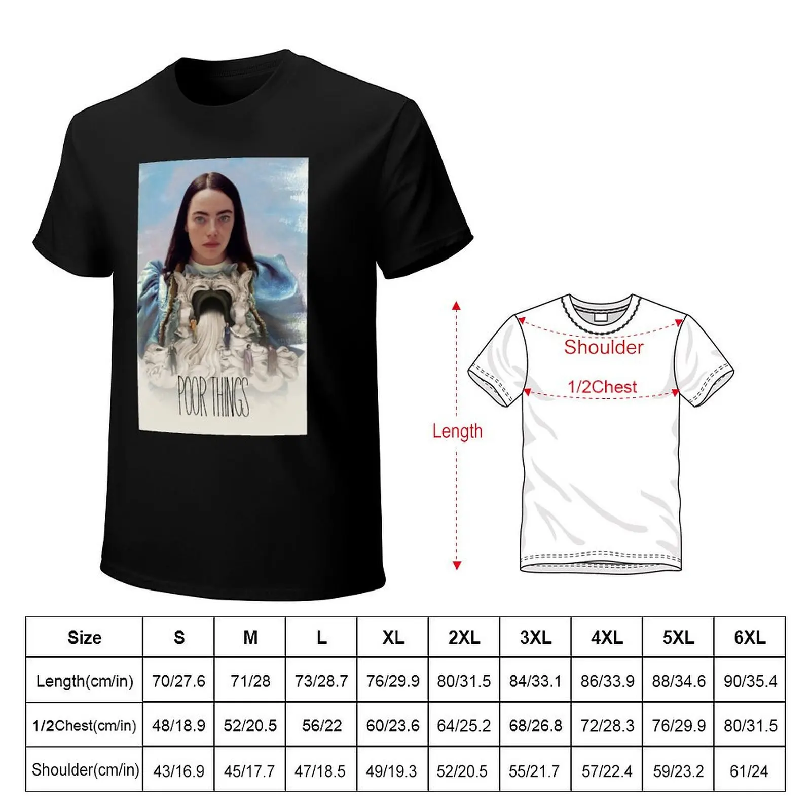 Poor things poster emma stone T-Shirt Comfortable Daily Wear Tee