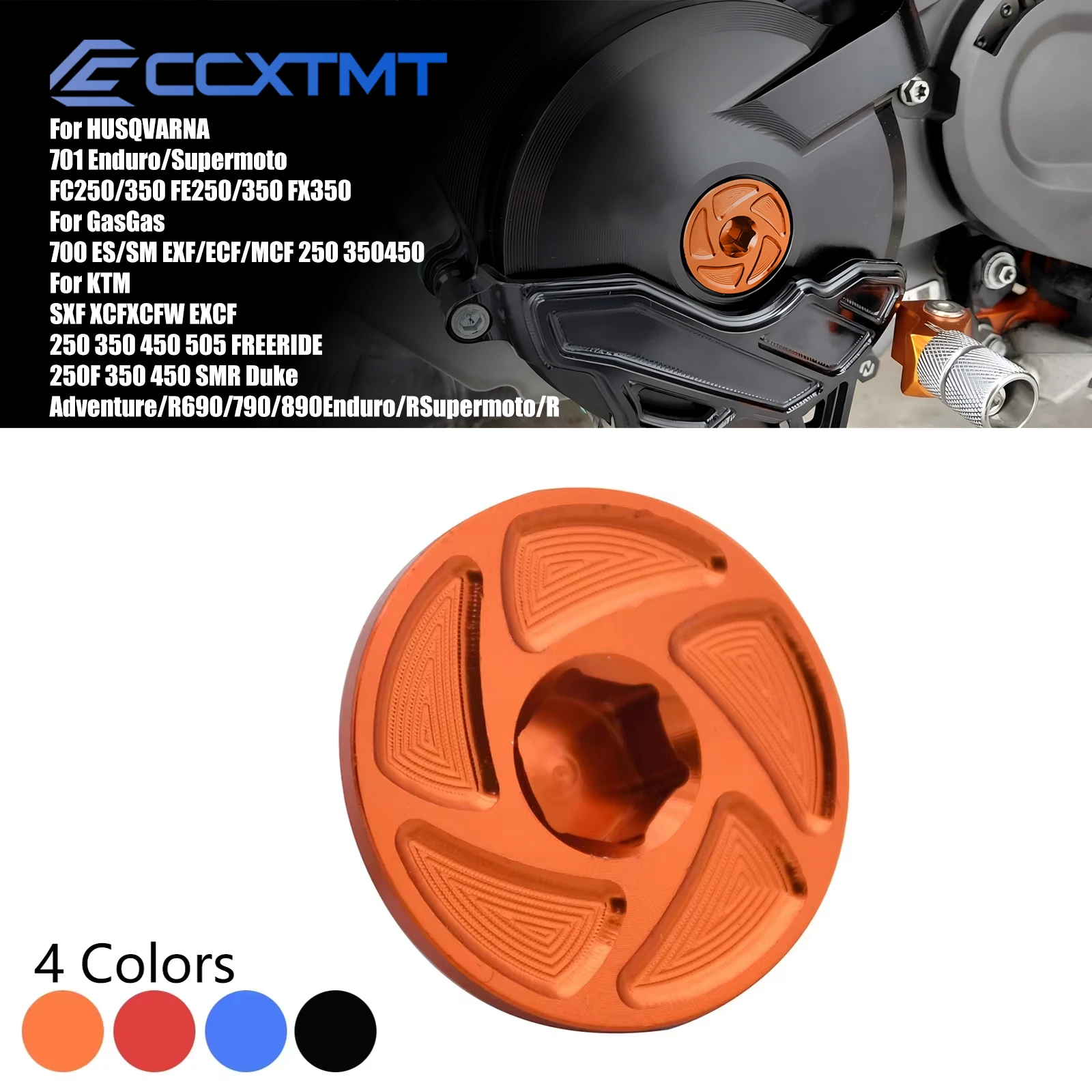 

CNC Engine Ignition Cover Plug For HUSQVARNA FC FE FX 250/350 2014-2023 For XCF XCFW KTM SXF EXCF 250-450 2011-2021 2022 2023