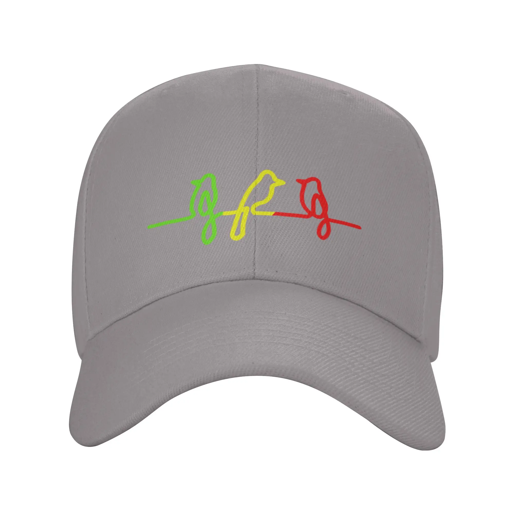 Hot Sale Three little birds Reggae Rasta Jamaica bird Baseball Cap  Portable Baseball Caps  Weekend Getaway Baseball Caps