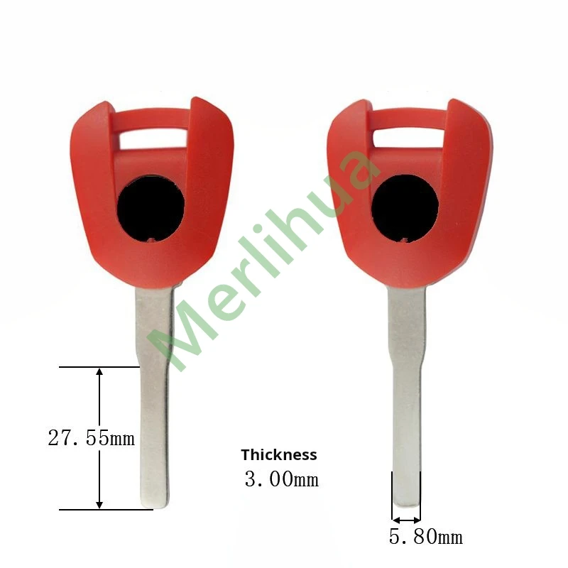 motorcycle key, suitable for Honda motorcycle CBR300R CBR300 CBR 300 R 2022-2024 key blank(Can install chips)