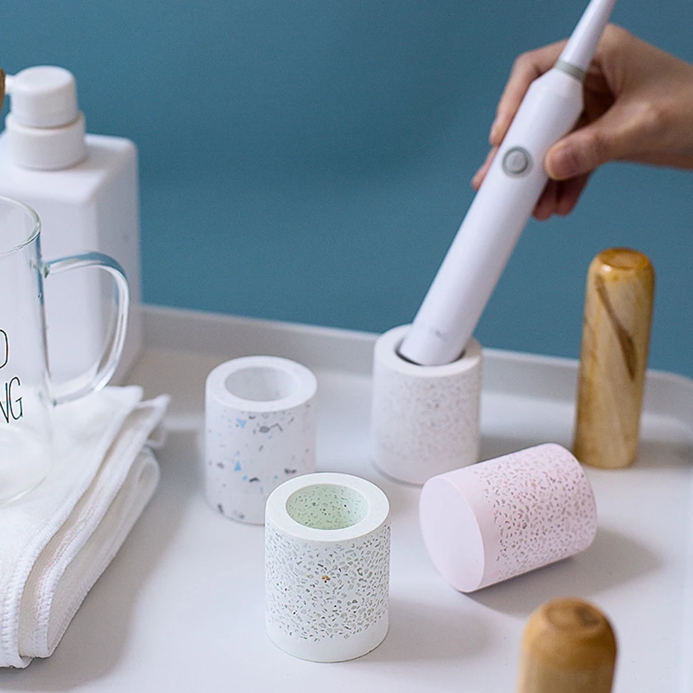 Kieselguhr Toothbrush Holder Bathroom Desk Organizer Rack Electric Strong Quick Absorb Water Stain Lightweight Porous