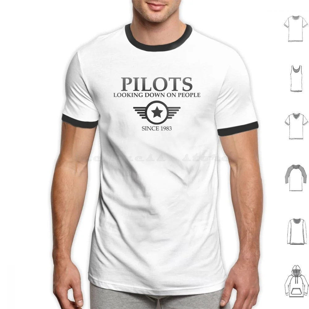 Funny Pilots , Looking Down On People Since 1903 Pun Joke T Shirt Men Women Kids 6xl Pilot Pilots Looking Down On People