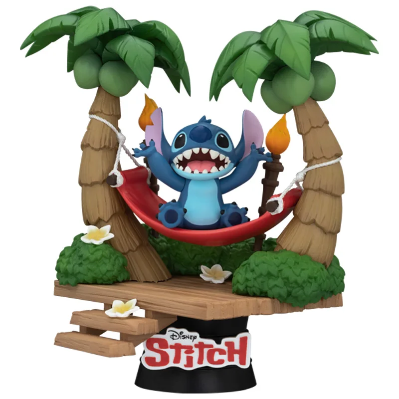 Beast Kingdom – périphériques de dessin animé Disney Stitch, modèle créatif Kawaii, ornements de table, cadeaux de vacances, vente en gros