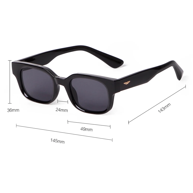 Fashion Square Sunglasses Women Brand Design CP Inner Temple TR Frame Men Sun Glasses Retro Rivets Men Shades Eyewear UV Female