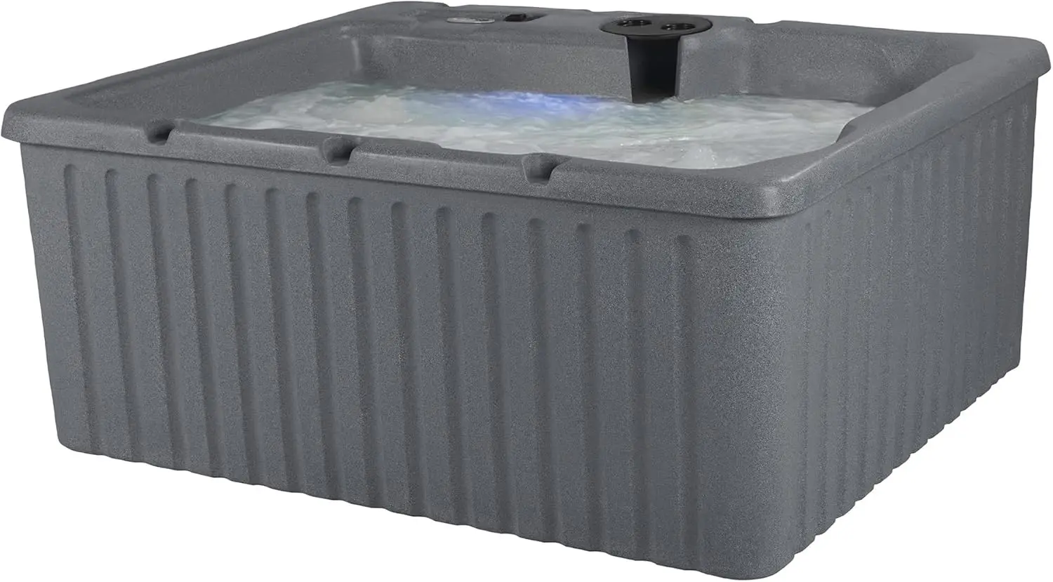 Current 4 Person Outdoor Hot Tub, Uses Standard Outlet, 14 Hydrotherapy Jets, Underwater Led Lighting, Cover Included,