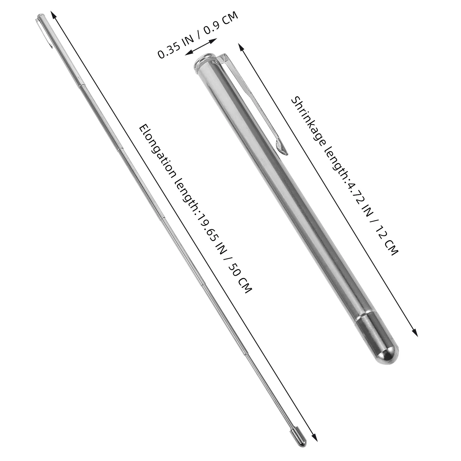 5Pcs Portable Telescopic Finger Pointer Handheld Presenter Stick for Classroom Teaching Whiteboard Presentations Conference