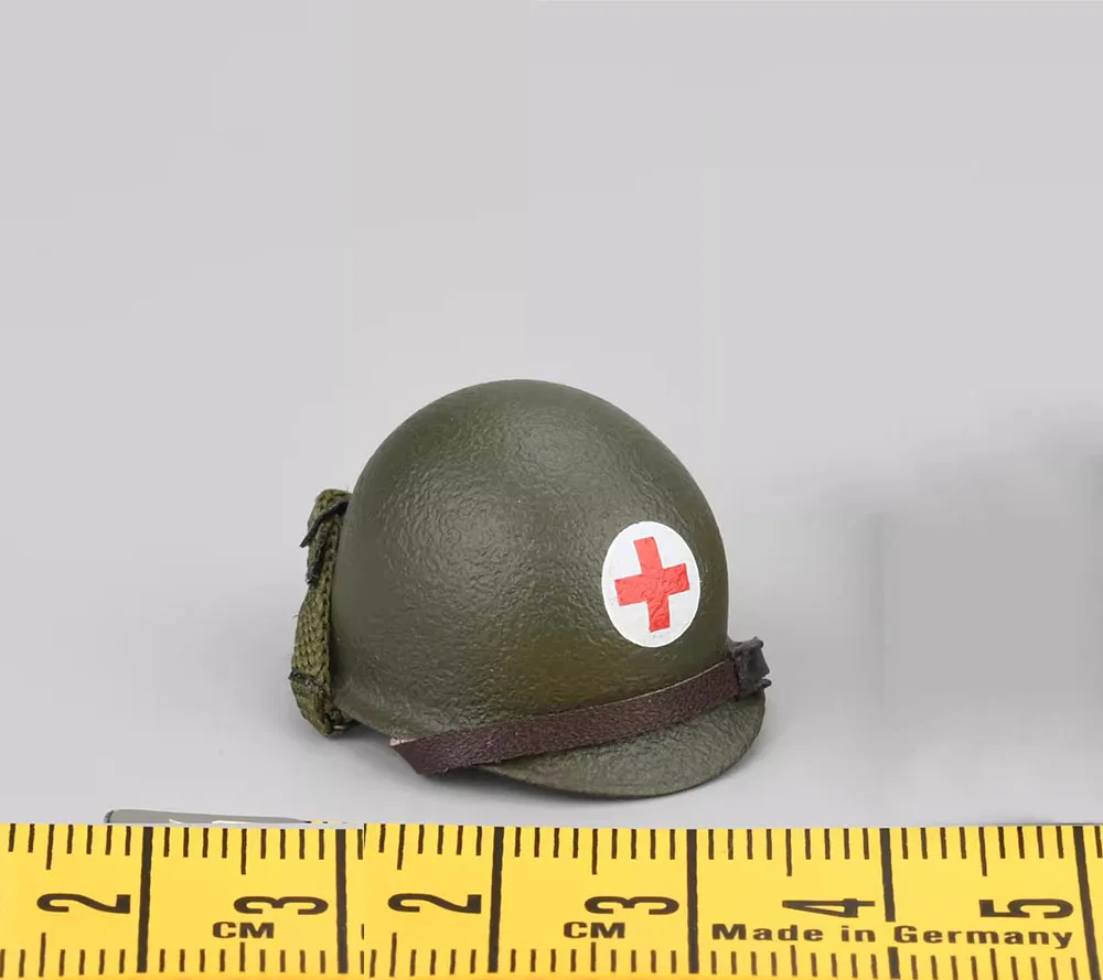 

1/12 DID Crazy Figure LW015 WWII US. Medic Army Soldier Doll Helmet with Inner Net For 6" Action Figure Scene Component