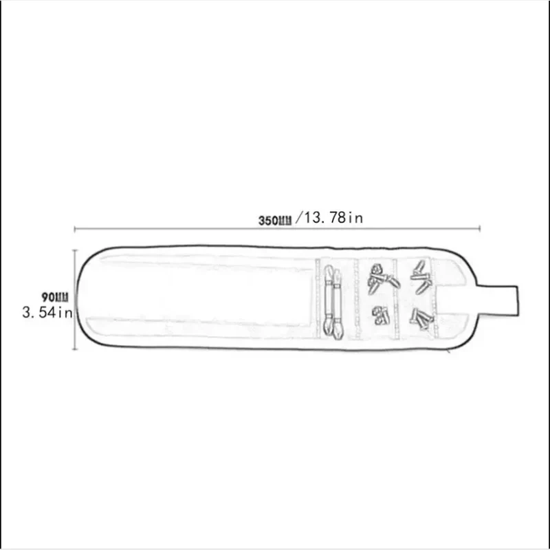 Promotion: Adjustable Magnetic Wrist Strap Heavy-Duty Magnet Holder for Screws Nails Small Metal Tools