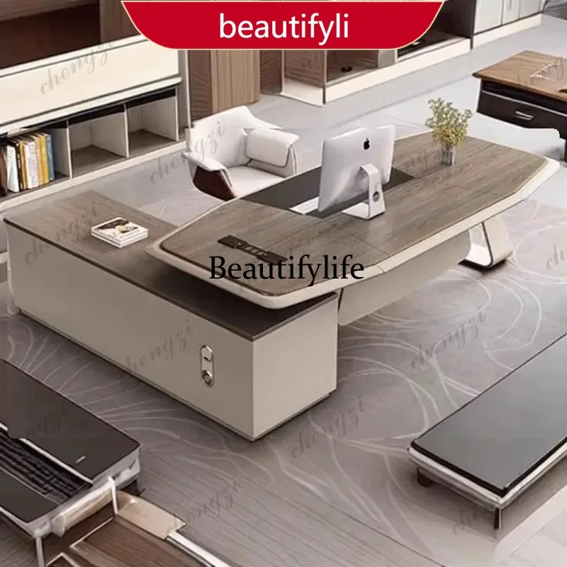 X188 Upgrade Protector Office Table Aesthetic Organizer Specialty L Shaped Office Desk Commercial Wooden Mesa De Escritorio Furn