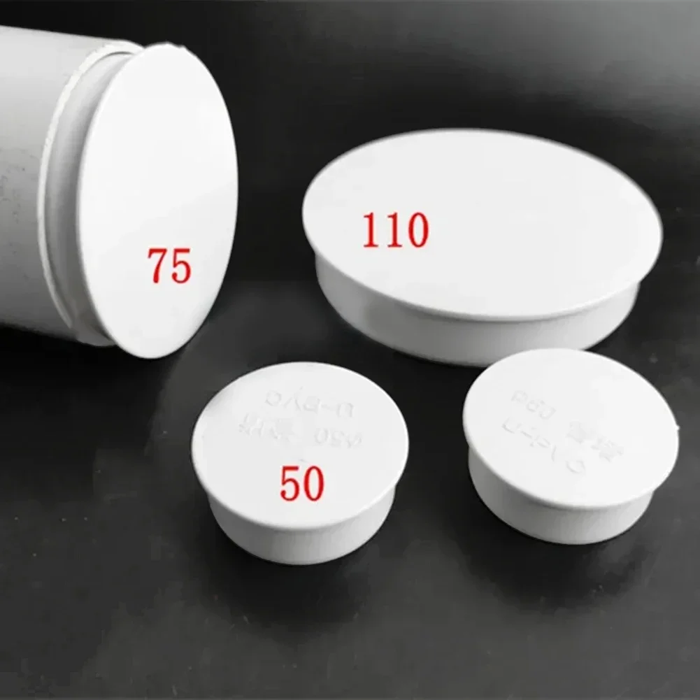 1x PVC Pipe Cap Decor Cover Thickened 50-160mm Inner Blocking Cap Sewer Pipe Insect Proof Pipe Cap Crack Resistance