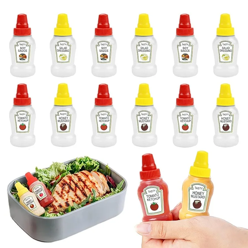 knee length dresses for ladies HASTHIP 45pcs Mini Sauce Bottle Set with Fruit Forks for Lunch Boxes–  Hasthip main image 0